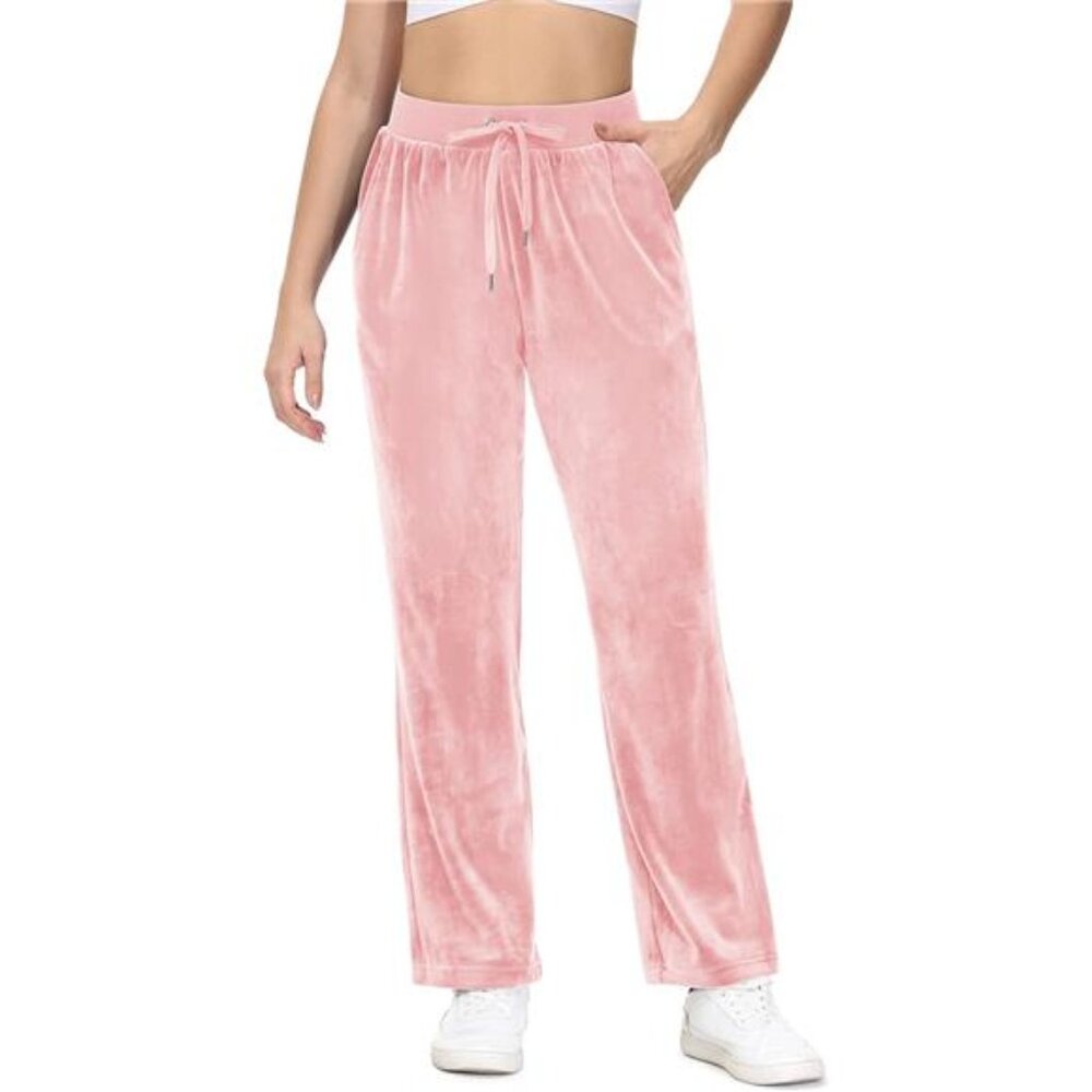 Women's Pink Velour Pants